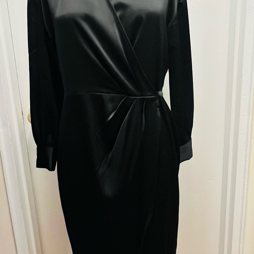 Banana Republic Black Satin Dress
